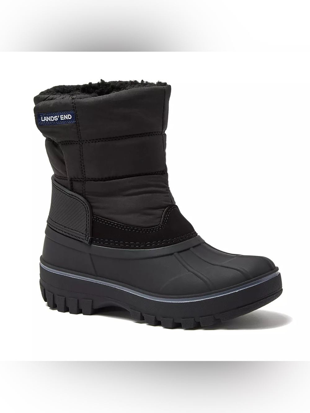 Lands End School Uniform Kids Frost Insulated Waterproof Snow Boots Size 6